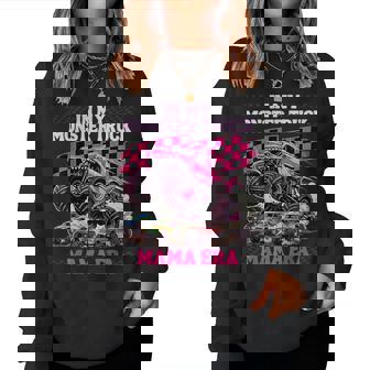 Monster Truck Mama Cute Girl Boy Mom Women Sweatshirt | Seseable FR