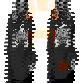 Nicu Boo Crew Nurse Ghost Halloween Spooky Season Women Sweatshirt | Mazezy