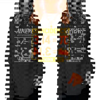 Pi Day Pi And Pie Math Lover Science Teacher Women Sweatshirt | Mazezy