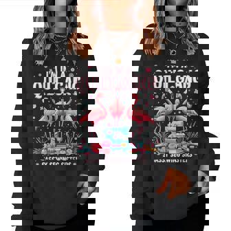 Quilting Flamingo Sewing I'm In A Quilting Gang Sassy Women Sweatshirt | Mazezy