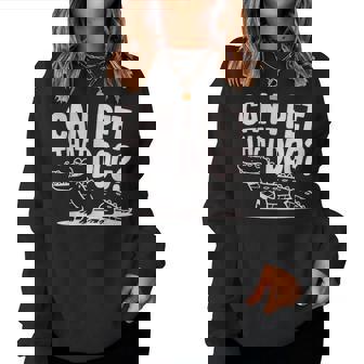 Sarcastic Alligator Saying Can I Pet That Dog Women Sweatshirt - Monsterry