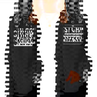 Shit Show Supervisor Parents Boss Manager Teacher Women Sweatshirt - Thegiftio