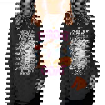 Throat Goat Offensive Cringe Adult Humor For Women Women Sweatshirt | Seseable UK