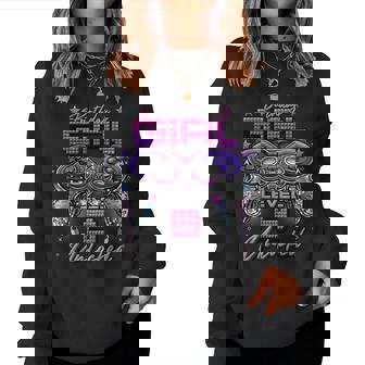 Gamer Girl Level 8 Unlocked 8Th Birthday Video Gaming Girl Women Sweatshirt - Thegiftio
