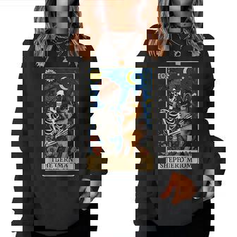 The German Shepherd Mom Tarot Card Women Sweatshirt - Monsterry