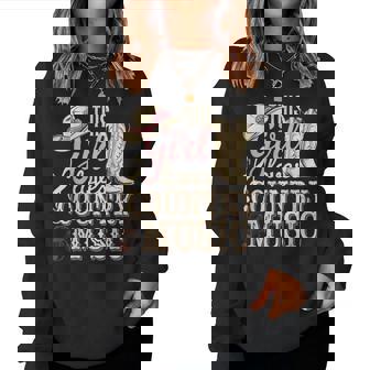 This Girl Loves Country Music Women Sweatshirt - Monsterry