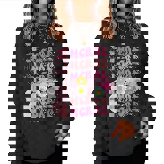 Girl Retro Mcrae Groovy Flower First Name Personalized 80'S Women Sweatshirt | Seseable CA