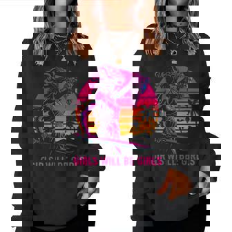 Girl Will Be Girls S Medusa Feminist Women Women Sweatshirt - Monsterry