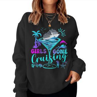 Girls Gone Cruising 2025 Vacation Trip Weekend Girl's Trip Women Sweatshirt - Thegiftio