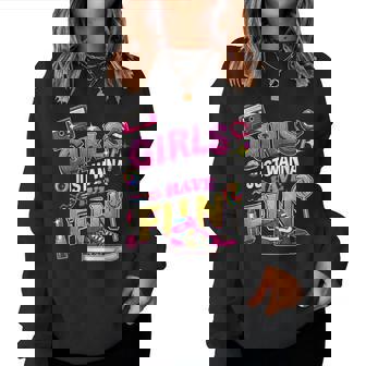 Girls Just Wanna Have Fun 80Er Jahre Nostalgie Print Sweatshirt Frauen - Geschenkecke