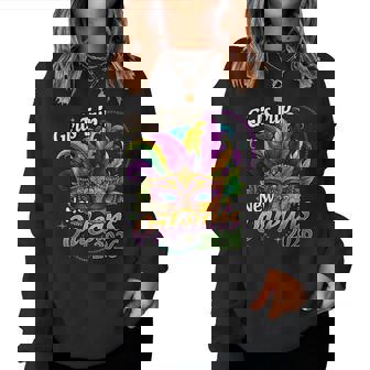 Girls Trip New Orleans 2026 Girl Mardi Gras Mask Beads Women Sweatshirt | Seseable FR