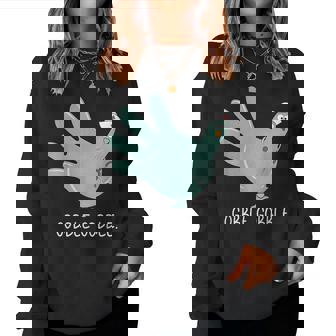 Gobble Gobble Turkey Glove Nurse Thanksgiving Women Sweatshirt | Mazezy