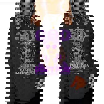 God Don't Play About Me Black Afro African Christian Women Sweatshirt - Monsterry