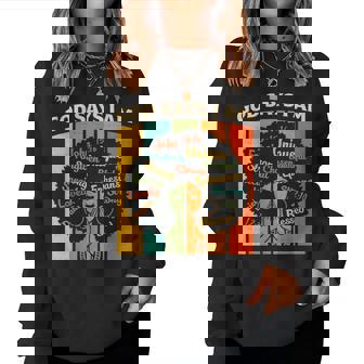 God Says I Am Christian Black History Melanin African Women Women Sweatshirt - Seseable