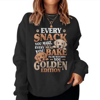 Golden Retriever Divertido Humor Perro Golden Retriever Cuello Sudadera Mujer - Regaloses