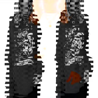 Gorilla Whiskey Goes In Wisdom Comes Out Monkey Women Sweatshirt - Monsterry