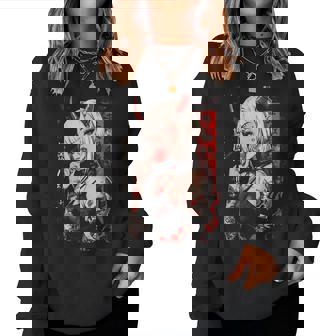Goth Grunge Girl Waifu Demon Anime Horror Alt Aesthetic Women Sweatshirt | Seseable CA