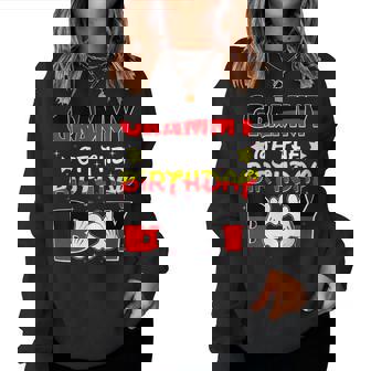 Grammy Of The Birthday Boy Matching Grandma Grandson Women Sweatshirt | Seseable UK