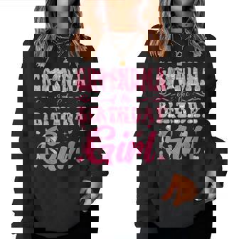 Grandma Of The Birthday Girl Family Pink Coquette Bow Women Sweatshirt | Seseable UK