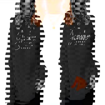 Grandma Est 2026 Minimalist Elegant Font Women Sweatshirt - Monsterry