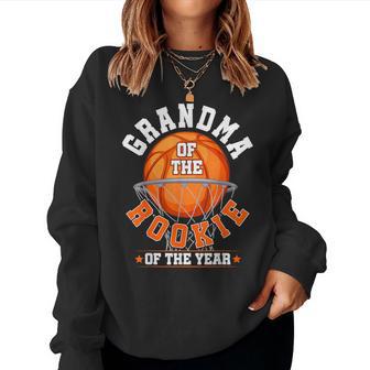 Grandma Of Rookie 1St Birthday Basketball Family Matching Women Sweatshirt - Monsterry