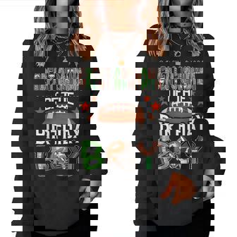 Great Grandma Of The Birthday Boy Game Day Football Women Sweatshirt | Mazezy