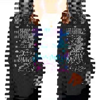 Great Grandma Of The Birthday Mermaid Matching Birthday Girl Women Sweatshirt | Seseable FR