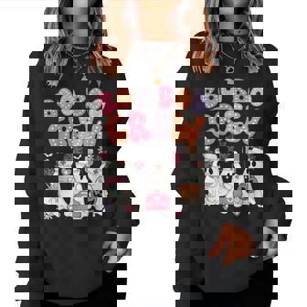 Groovy Boo Boo Crew Nurse Ghost Halloween Team Custome Women Sweatshirt | Seseable CA