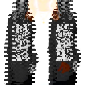 Groovy In My Gymnastics Dad Era Gymnast Dad Women Sweatshirt - Thegiftio