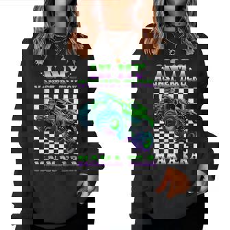 Groovy In My Monster Truck Mama Era Monster Truck Mom Women Sweatshirt - Monsterry