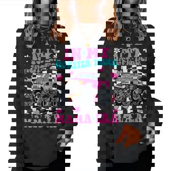 Groovy In My Monster Truck Mama Era Monster Truck Mom Women Sweatshirt | Seseable FR