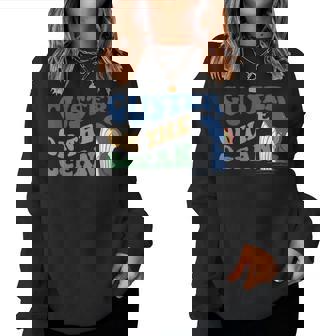 Guster On The Ocean Dolphin Groovy Quote Women Sweatshirt | Mazezy