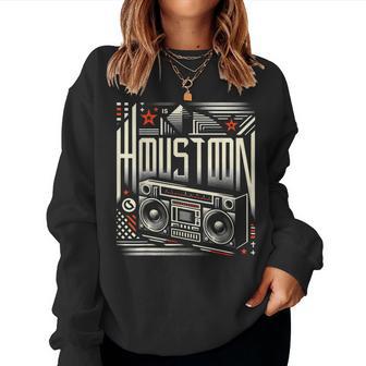 H-Town Retro Cool Graphic S 6Xl Graphic Women Sweatshirt - Thegiftio UK