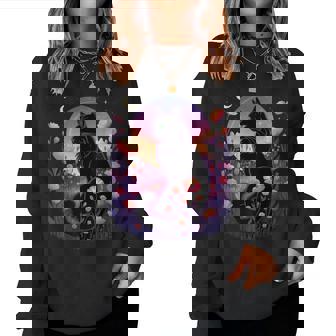 Halloween Black Cat Costume Mystical Cat Lover Girls Women Sweatshirt | Seseable FR