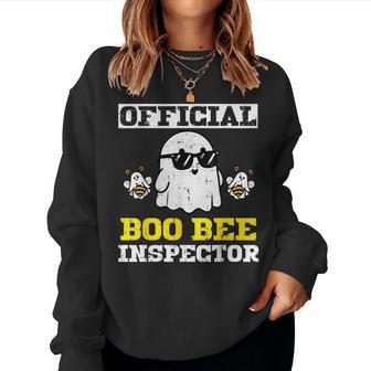 Halloween Boo Official Bee Inspector Costume Women Women Sweatshirt - Thegiftio