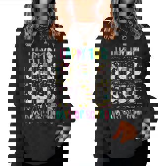 Happy 100 Days Of School Student Teacher Goose Silly Women Sweatshirt | Seseable UK