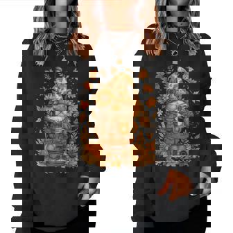 Happy Fall Y'all Gnome Pumpkin Autumn Thanksgiving Women Women Sweatshirt | Seseable CA