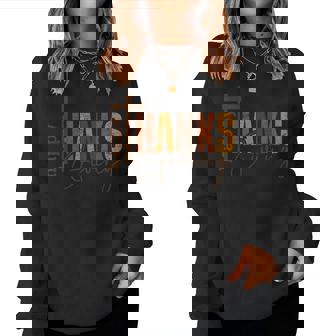 Happy Thanksgiving Holiday Christian Family Women Sweatshirt | Mazezy