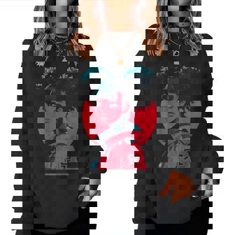 Harajuku Cyberpunk Black Girl Anime Manga Waifu Japanese Women Sweatshirt - Monsterry