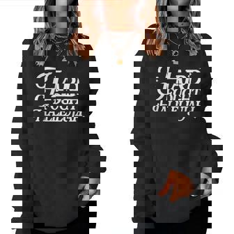 Hard Fought Hallelujah Retro Christian Bible Verse Religious Women Sweatshirt - Monsterry