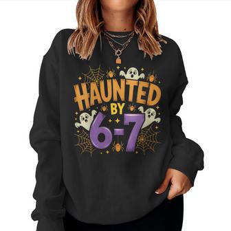 Haunted By 67 Halloween Women Sweatshirt - Thegiftio UK
