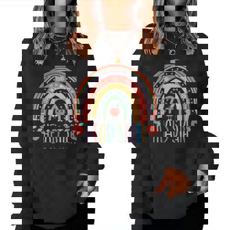 Head Start Rainbow Back To School Headstart Teacher Women Sweatshirt - Thegiftio