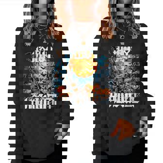 Herr Dame Kind Girl ロックンロール スプラッチ ヘビーメタル ハロウィン レディーススウェットシャツ - Kawaiitshirt