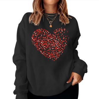 Herz-Konfetti Romantikalentinstag Paar Erwachsene Kinder Sweatshirt Frauen - Geschenkecke