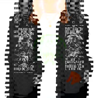 Hide Your Wife The Alpha Is Here Wolf Male Werwolf Meme Men Women Sweatshirt | Mazezy