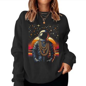 Hip Hop Astronaut S-6Xl Graphic Women Sweatshirt - Thegiftio UK