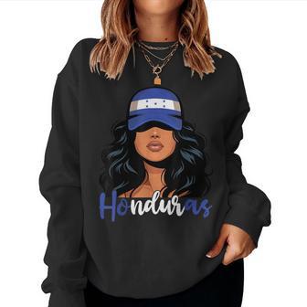 Honduran Girl Honduras Flag Proud Hondureña Women Women Sweatshirt - Thegiftio UK