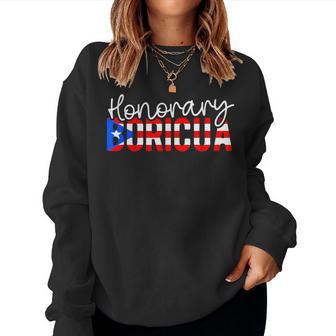 Honorary Boricua Puerto Rico Flag Boricua Husband Wife Women Sweatshirt - Thegiftio