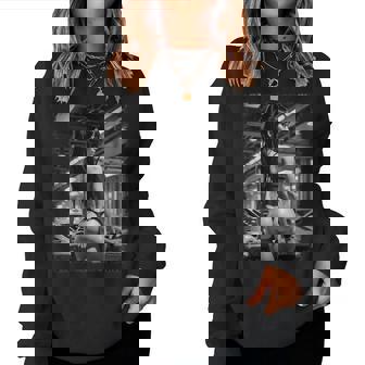 Hot Girl On 男性用 セクシー ブーティー ガール カーショー 1 Bw レディーススウェットシャツ - Kawaiitshirt