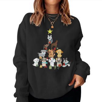 Hundebaum Weihnachten Nett Familien Geschenk Mädchen Jungen Sweatshirt Frauen - Geschenkecke